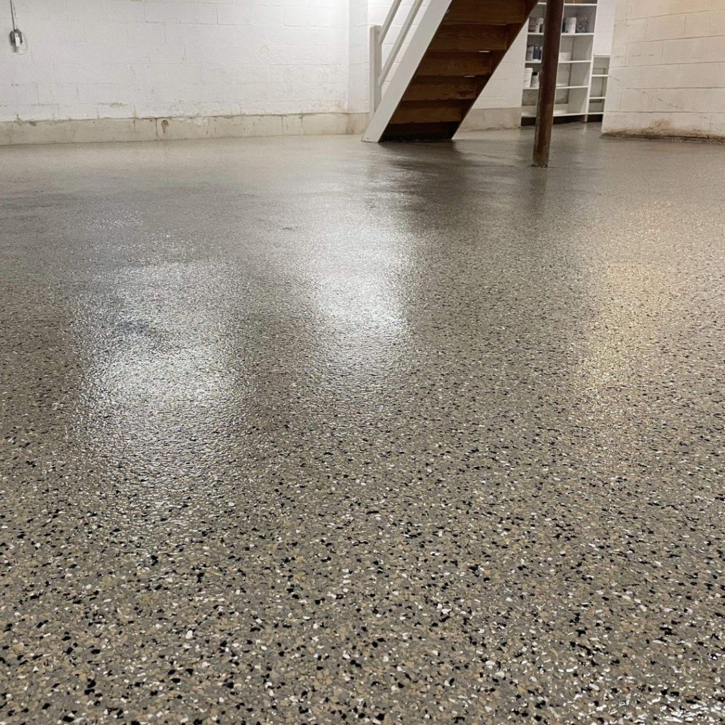 basement floor concrete coating