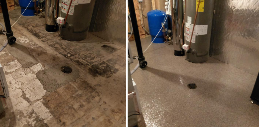 basement floor incredible concrete coating