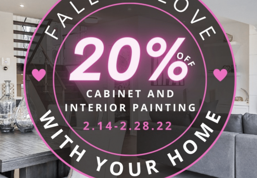cabinet and interior painting savings promo