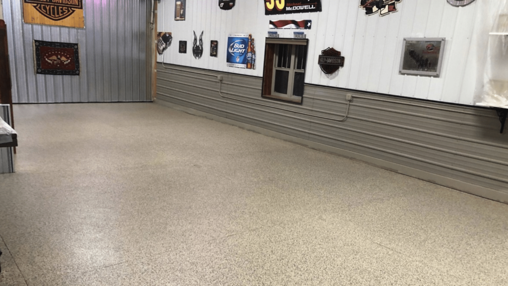 commercial garage concrete coating