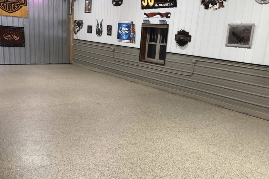 commercial garage concrete coating