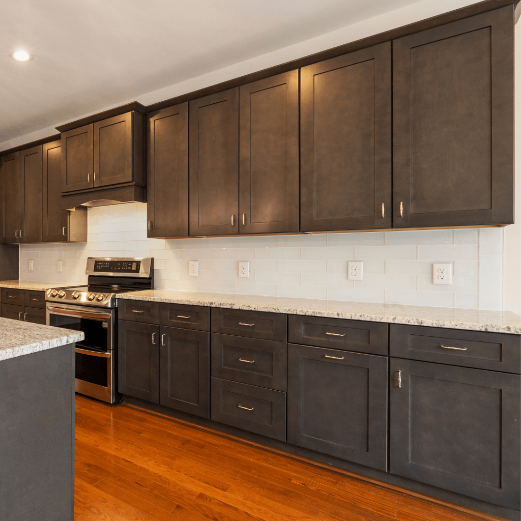 dark kitchen cabinets