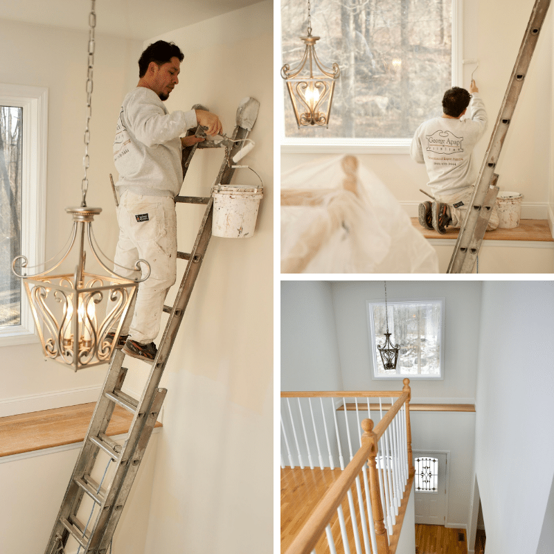 george apap painters working on high ceilings