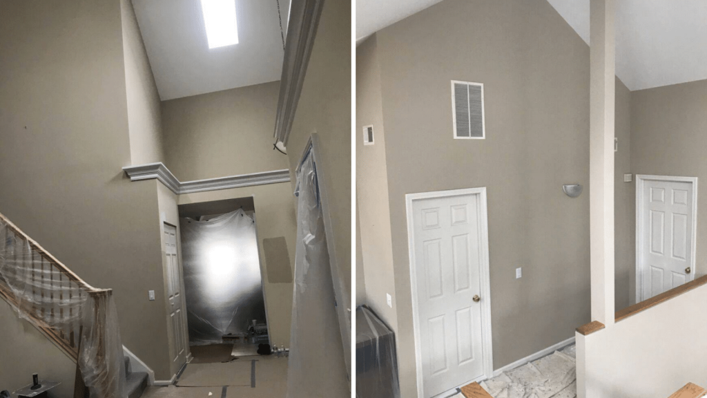 high ceilings paint job before and after 3