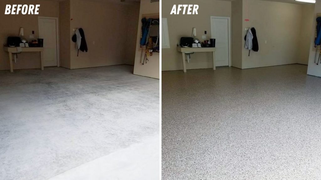 incredible concrete coatings before and after garage
