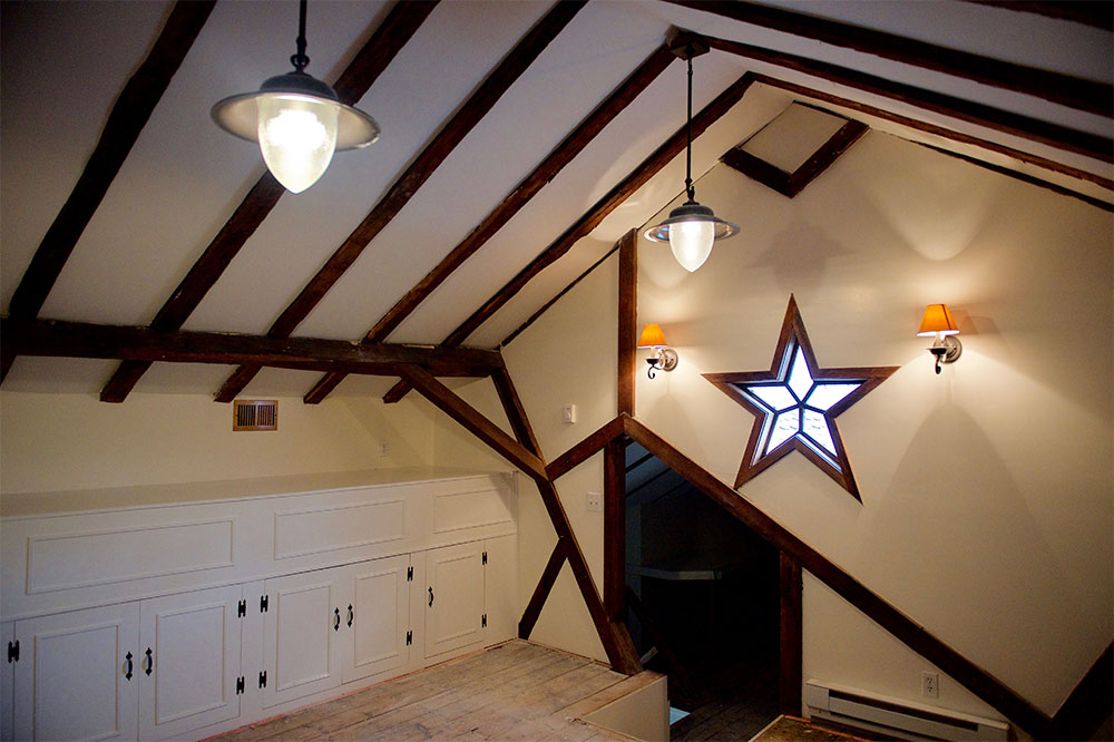 interior paint job attic
