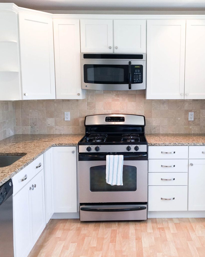 kitchen cabinets after painting