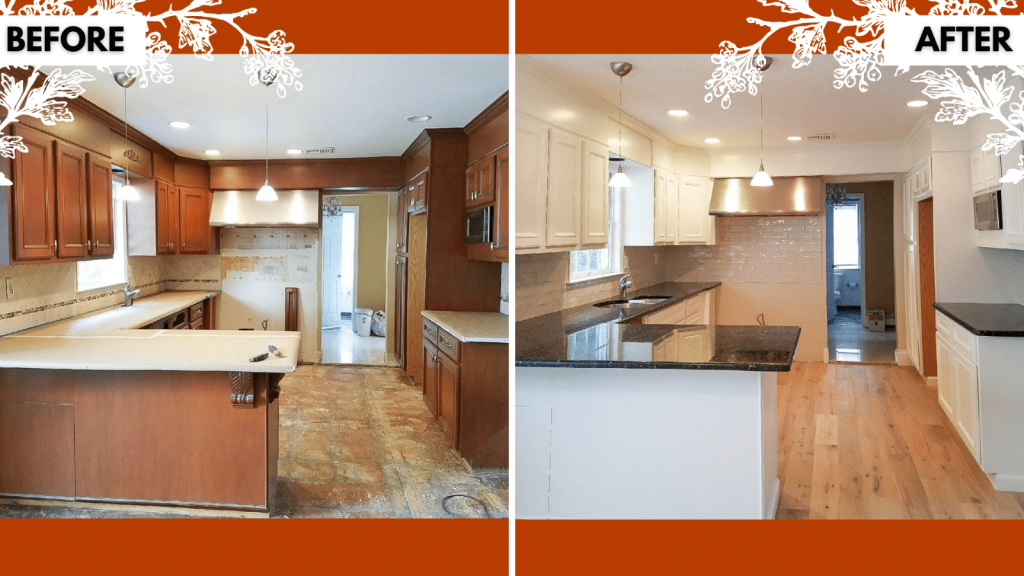 kitchen remodel before and after