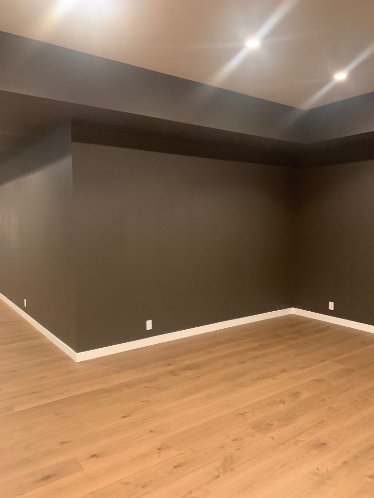 basement walls painted by top-rated house painters